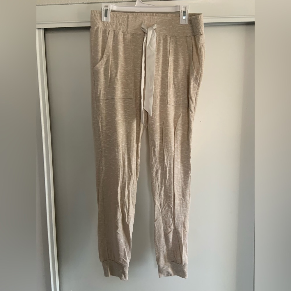 Cream sweatpants
